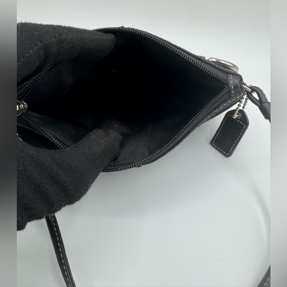 Coach Black SOHO Wristlet with Silver Accents | Very Good Condition - Picture 14 of 14